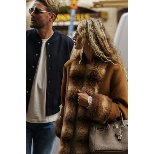 By Malina Anouk Yve Coat in Camel Anouk Yve | Coats | Coveti