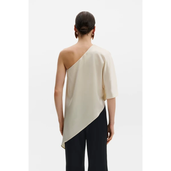 By Malina Aria Blouse in Pearl | Blouse | Coveti