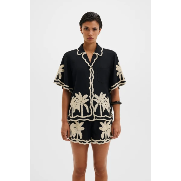 By Malina Armida Shirt in Black | Shirts | Coveti