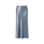 By Malina Aubree Midi Skirt in Steel Blue | Midi Skirts | Coveti