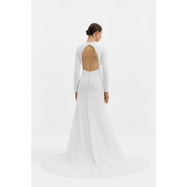 By Malina Aurora Gown in Ivory | Wedding Dresses | Coveti