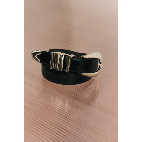 By Malina Azelia Belt in Black | Belts | Coveti