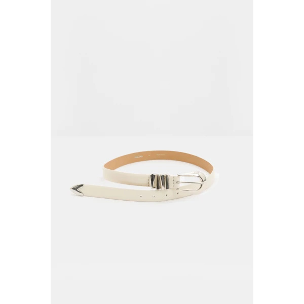 By Malina Azelia Belt in Vanilla | Belts | Coveti