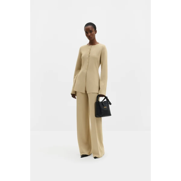 By Malina Azra Cardigan in Pale Gold | Cardigan | Coveti