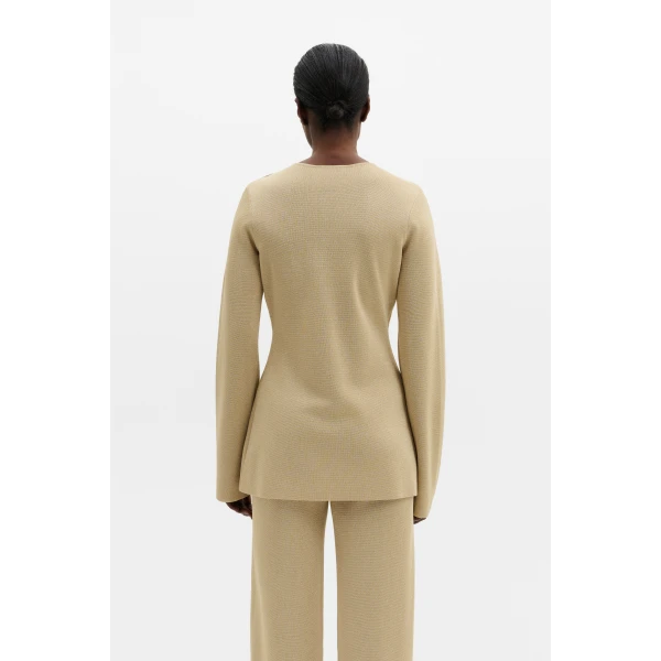 By Malina Azra Cardigan in Pale Gold | Cardigan | Coveti