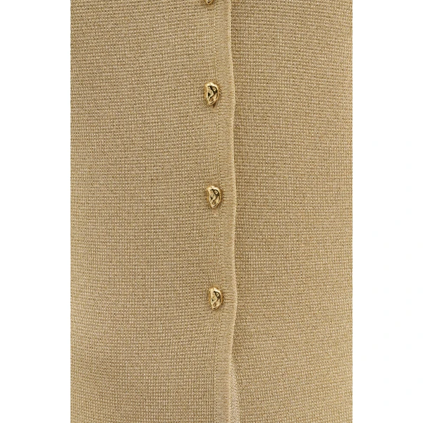 By Malina Azra Cardigan in Pale Gold | Cardigan | Coveti