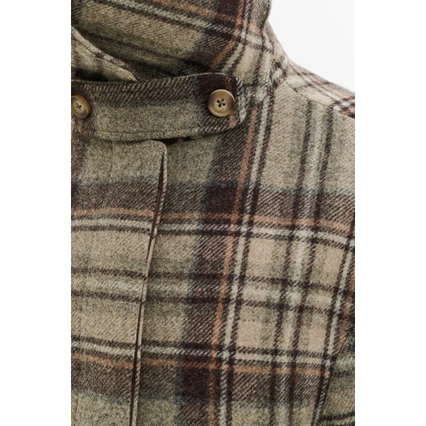 By Malina Callie Jacket in Steel Checks | Jackets | Coveti