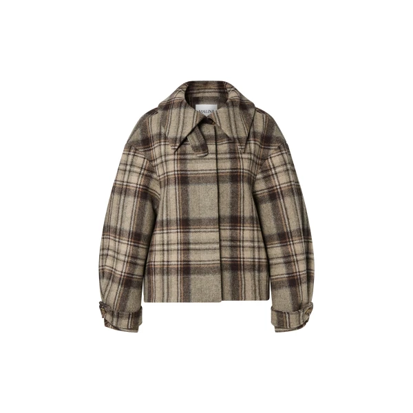Callie Jacket in Steel Checks