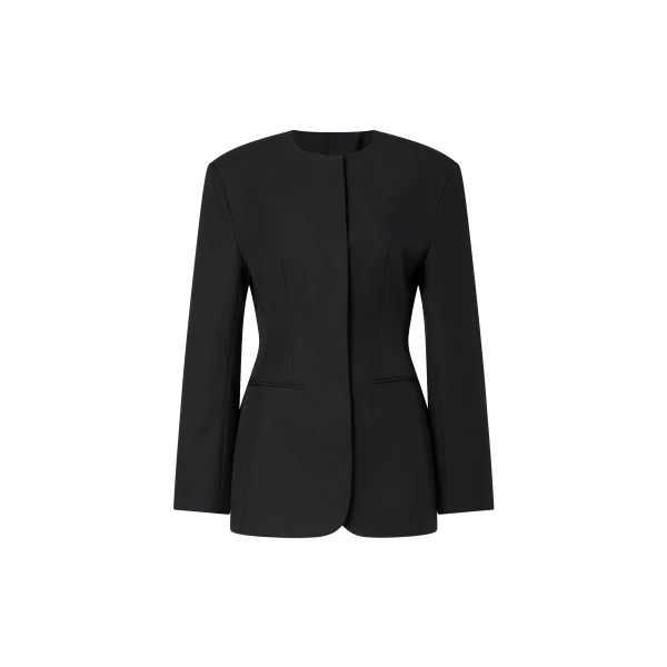 Carol Wool Blazer in Black