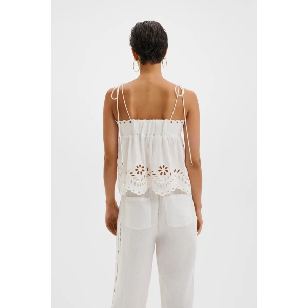 By Malina Carrie Top in White | Tops | Coveti