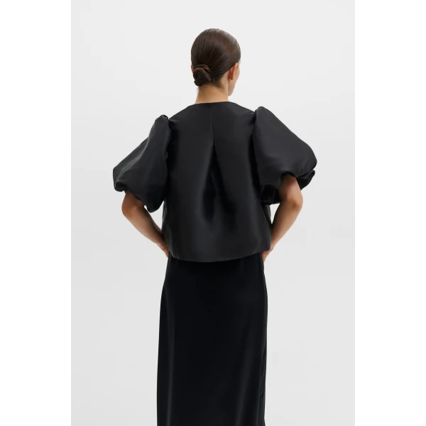 By Malina Cleo Blouse in Black | Blouse | Coveti
