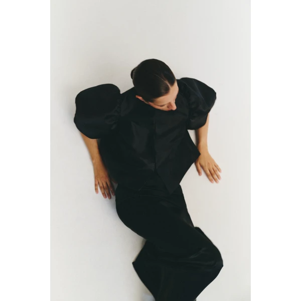 By Malina Cleo Blouse in Black | Blouse | Coveti