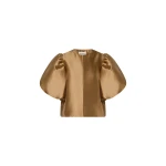 By Malina Cleo Blouse in Camel | Blouse | Coveti