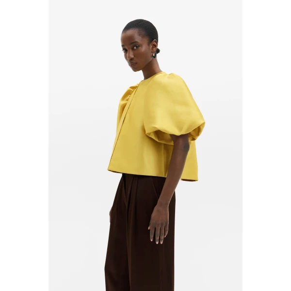 By Malina Cleo Blouse in Mango | Blouse | Coveti