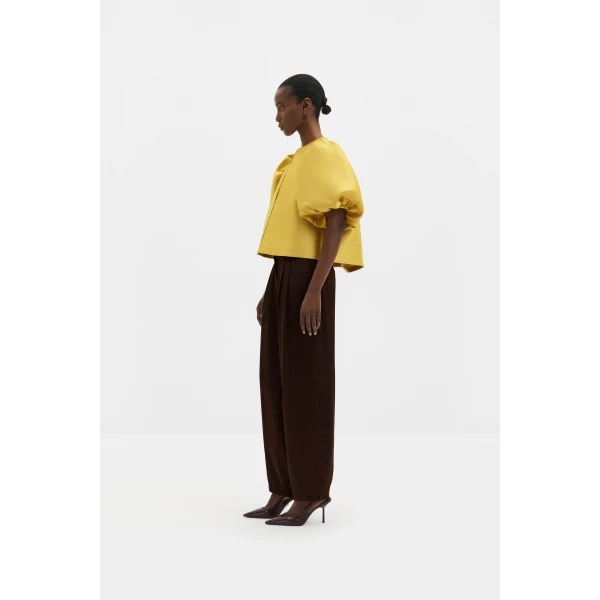 By Malina Cleo Blouse in Mango | Blouse | Coveti