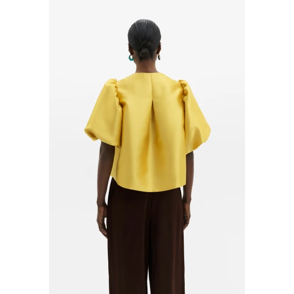By Malina Cleo Blouse in Mango | Blouse | Coveti