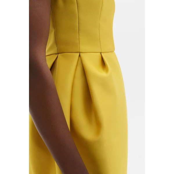 By Malina Debra Mini Dress in Mango | Mini Dresses | Coveti