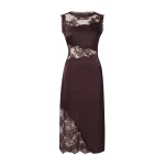 By Malina Desire Midi Dress in Espresso | Midi Dresses | Coveti