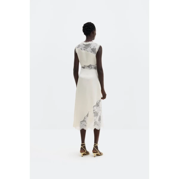 By Malina Desire Midi Dress in Vanilla | Midi Dresses | Coveti