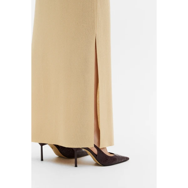 By Malina Donia Maxi Dress in Pale Gold | Maxi Dresses | Coveti