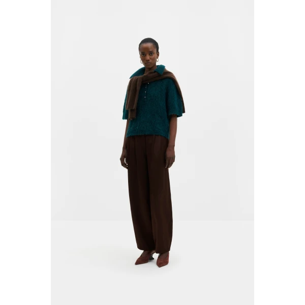 By Malina Eileen Top in Teal | Tops | Coveti