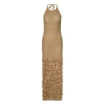 By Malina Elissa Maxi Dress in Sand | Maxi Dresses | Coveti