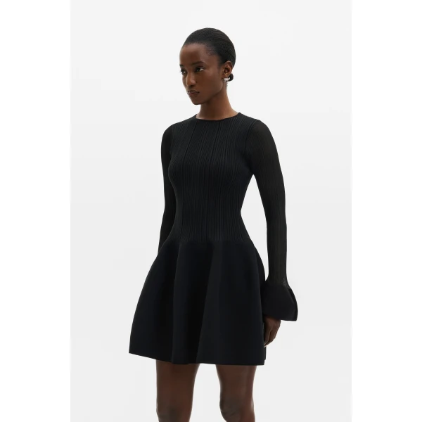 By Malina Elona Mini Dress in Black | Mini Dresses | Coveti