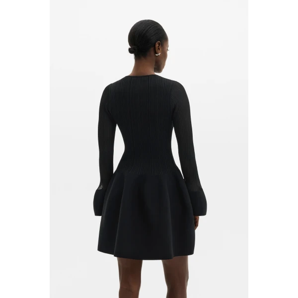 By Malina Elona Mini Dress in Black | Mini Dresses | Coveti