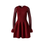 By Malina Elona Mini Dress in Ruby | Mini Dresses | Coveti