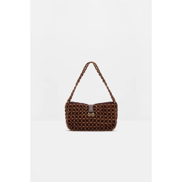 By Malina Elvina Bag in Espresso | Shoulder & Crossbody Bags | Coveti