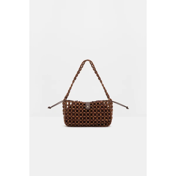 By Malina Elvina Bag in Espresso | Shoulder & Crossbody Bags | Coveti