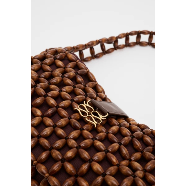 By Malina Elvina Bag in Espresso | Shoulder & Crossbody Bags | Coveti