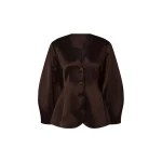 By Malina Emelia Blazer in Dark Brown | Blazers | Coveti