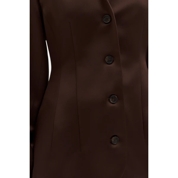 By Malina Emelia Blazer in Dark Brown | Blazers | Coveti