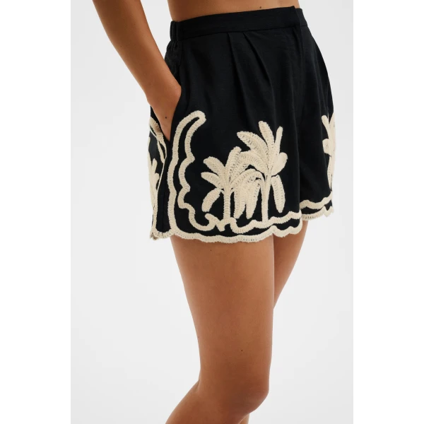 By Malina Fenya Shorts in Black | Shorts | Coveti