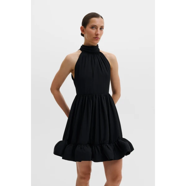 By Malina Fern Mini Dress in Black | Mini Dresses | Coveti