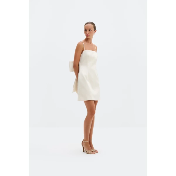 By Malina Florinna Mini Dress in Vanilla | Wedding Dresses | Coveti
