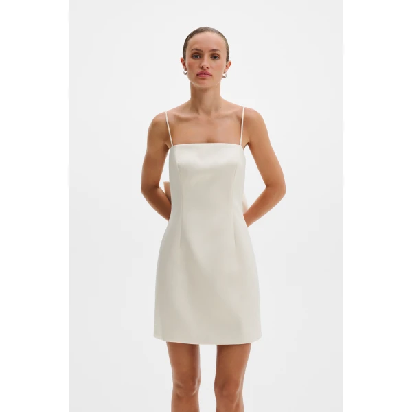 By Malina Florinna Mini Dress in Vanilla | Wedding Dresses | Coveti