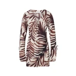 By Malina Fredrica Mini Dress in Burnt Leaf | Mini Dresses | Coveti