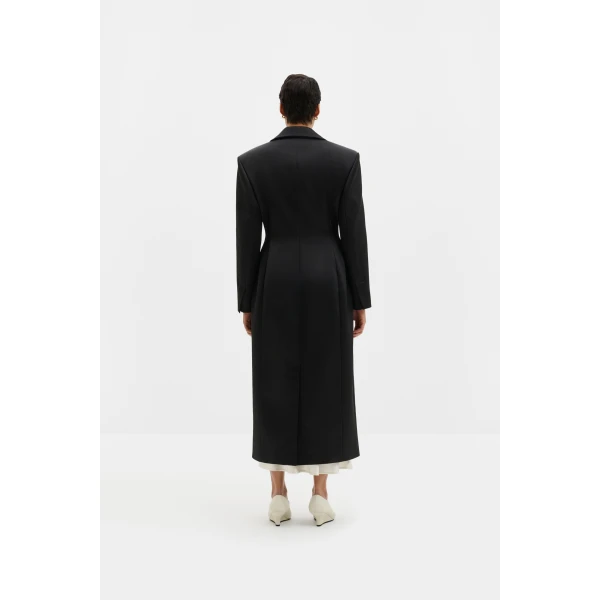 By Malina Gabriella Overcoat in Black | Coats | Coveti