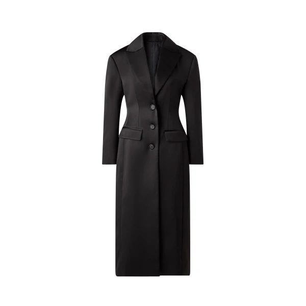 By Malina Gabriella Overcoat in Black | Coats | Coveti