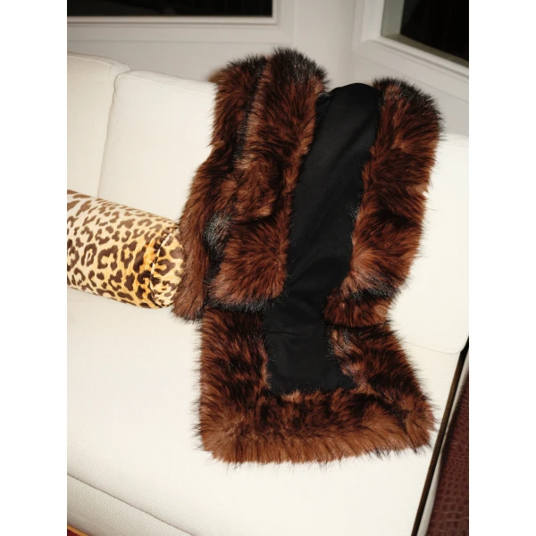 By Malina Hailey Scarf in Black | Scarves | Coveti