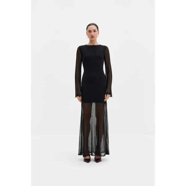 By Malina Haisley Maxi Dress in Black | Maxi Dresses | Coveti