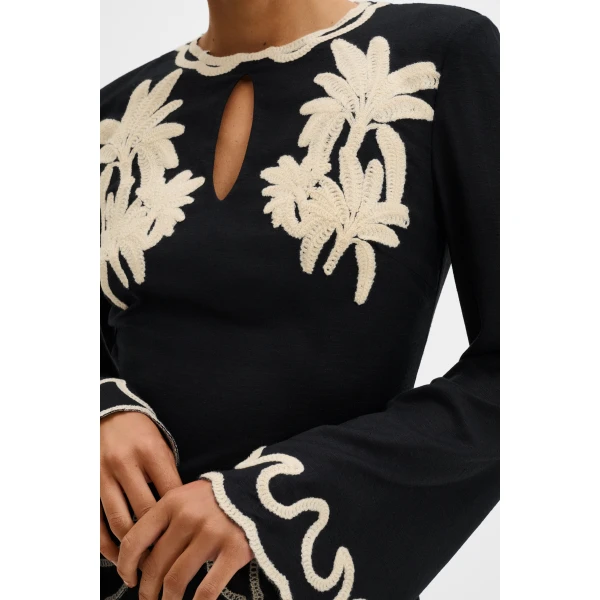 By Malina Henny Mini Dress in Black | Mini Dresses | Coveti