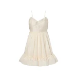 By Malina Hera Mini Dress in Pearl | Mini Dresses | Coveti