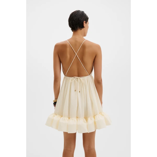 By Malina Hera Mini Dress in Pearl | Mini Dresses | Coveti