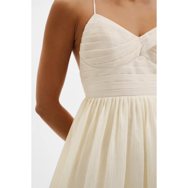 By Malina Hera Mini Dress in Pearl | Mini Dresses | Coveti