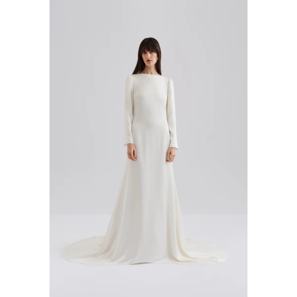 By Malina Hermine Gown in Cream | Wedding Dresses | Coveti