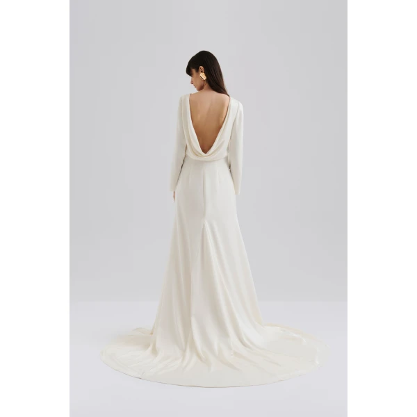 By Malina Hermine Gown in Cream | Wedding Dresses | Coveti