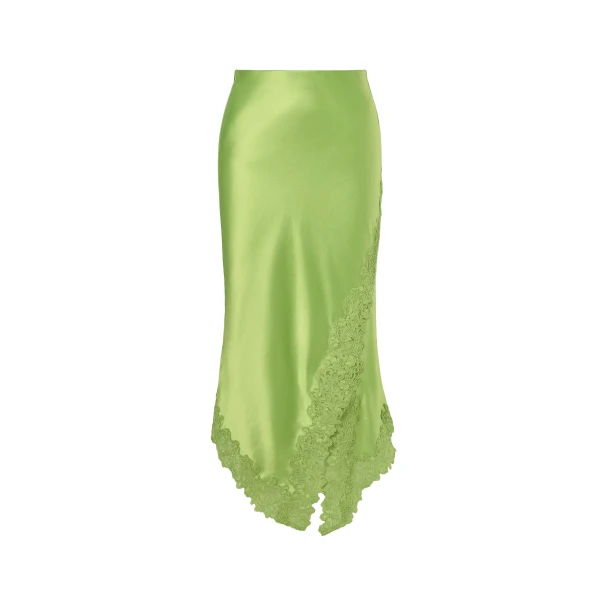 Heylin Midi Skirt in Lime